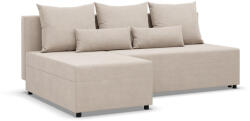 Greensite Nobu sarokkanapé, bársony, univerzális oldal, bézs - primbutor