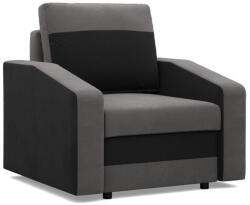 Greensite Hewlet fotel, szövet anyag, hab töltet, szürke - fekete