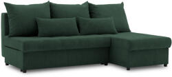 Greensite Venezia sarokkanapé, kordbársony, univerzális oldal, bonell töltet, zöld - primbutor