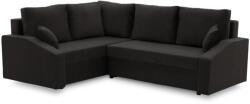 Greensite Grande Plus sarokkanapé, baloldali, szövet anyag, fekete