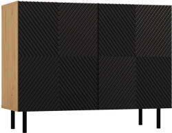 GreenSite MIX Kama 2 komód, tölgy-fekete