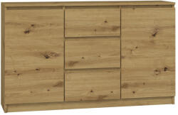 GreenSite 2D3S szekrény, tölgy