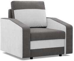 Greensite Hewlet fotel, szövet anyag, bonell töltet, szürke - fehér