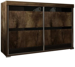  Tablet 5 140 Tolóajtós Komód 140cm, Szürke Hamu (Komoda TABLET 5 140 biały)