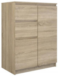 GreenSite 2D2S fiókos szekrény, sonoma