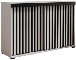  Malani Duplo 140 Tolóajtós Komód 140cm, Fehér (Komoda MALANI DUPLO 140 bialy 140x45x94cm)