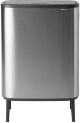 Brabantia Bo Touch Bin Hi nyomófedeles szelektív szemetes, lábakon álló, 2x30L, rozsdamentes, ujjlenyomatmentes (130649)