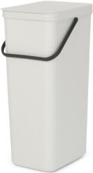 Brabantia Sort & Go konyhai szemetes felnyitható fedővel, 40L, világosszürke (214424)