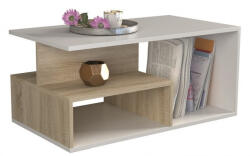 GreenSite Prima MIX dohányzóasztal, sonoma- fehér