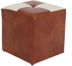 Proda Havanna Puff Konyak (Taburet Cool - imitatie piele coniac/crem - 8070/21834)