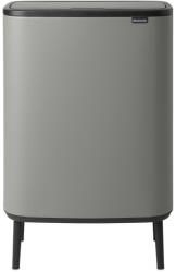 Brabantia Bo Touch Bin Hi nyomófedeles hulladékgyűjtő, lábakon álló, 60L, acél, betonszürke (130281)