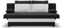 GreenSite Sony kanapé, szövet anyag, bonell töltet, fekete - fehér - primbutor