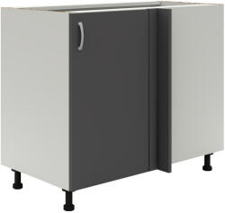 Proda Benita 1 ajtós Alsó konyhaszekrény Antracit-Fehér 98x50x80 cm N (912840)
