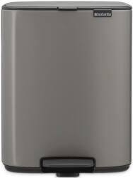 Brabantia Bo Pedal Bin pedálos szemetes, 12L, acél, platinaszürke
