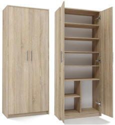 GreenSite Oliv 2D könyvespolc, irodai szekrény, sonoma - primbutor