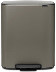 Brabantia Bo Pedal Bin pedálos szemetes, 60L, acél, platinaszürke (211409)