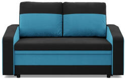 GreenSite Hewlet kanapé, szövet anyag, fekete - kék