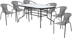 Proda Holiday üvegasztalos 6 személyes kerti bútorszett N