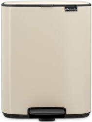 Brabantia Bo Pedal Bin pedálos szemetes, 12L, acél, világos bézs