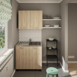 Proda Elba alsó-felső konyhaszekrény szett 80 cm Sonoma színben N (910082910075)