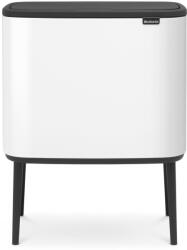 Brabantia Bo Touch Bin nyomófedeles szelektív kuka, 3x11L, acél, fehér (313523)