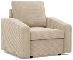 Greensite Zeus fotel, döntött kartámasz, kordbársony, bonell töltet, bézs