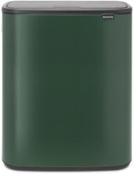 Brabantia Bo Touch Bin nyomófedeles szelektív szemetes, 2x30L, acél, fenyőzöld (304224)