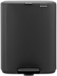 Brabantia Bo Pedal Bin pedálos szemetes, 12L, acél, határtalan szürke ásványi textúra