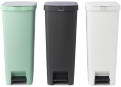 Brabantia StepUp szelektív szemetes szett, 3db eltérő színű kuka, 40L, 91% újrahasznosított műanyag (SU40L-SET)