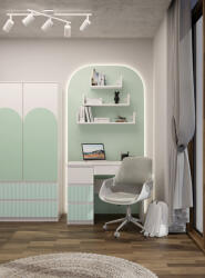 GreenSite MIX M3 ARTEO fésülködőasztal, 40x70x70 cm, fehér-kék - primbutor