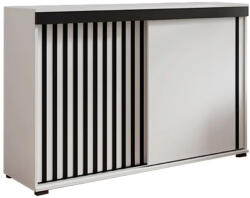  Malani 120 Tolóajtós Komód 120cm, Fehér (Komoda MALANI 120 bialy 120x45x94cm)