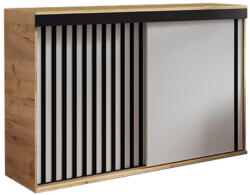  Malani 140 Tolóajtós Komód 140cm, Arany Tölgy (Komoda MALANI 140 dąb craft złoty 140x45x94cm)