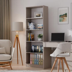 GreenSite R60 polcos szekrény, könyvtartó, 60x182x30 cm, agyag színű