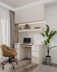 GreenSite Kuba számítógépasztal, 130x76x51 cm, kasmír - primbutor