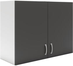  Benita 2 ajtós Felső konyhaszekrény Antracit-Fehér 80x30x60 cm (912758)