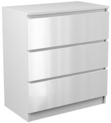 GreenSite M3 fiókos szekrény, fényes fehér