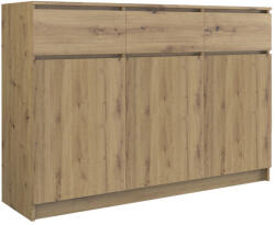 GreenSite 3D3S komód tölgy