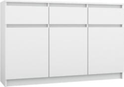  Washington 3S3F Komód Fehér 120 cm (MERG 3S3F White)