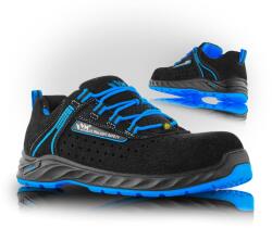 VM Footwear CAROLINA 2235-S1P ESD / ESD biztonsági cipő S1P, fém alkatrészek nélkül - fekete/kék 36 (2235-S1PESD-36)