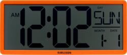 Karlsson Ceas de perete sau de masă Retro LCD, portocaliu (KA6020OR)