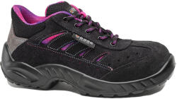 Portwest BASE SMART ZOE S1P SRC B0168 / Védőbakancs S1P SRC - fekete/rózsaszín 39 (B0168DBFU39)
