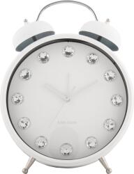 Karlsson Ceas deșteptător Glam Diamonds, 30, 5 cm, alb (KA6019WH)