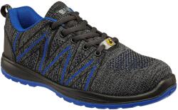 BENNON BENNON KNITTER O1 ESD LOW / O1 ESD munkacipő - fekete/kék 47 (1093030129-47)