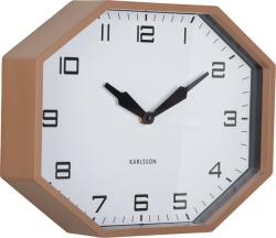 Karlsson Ceas de perete Modern Factory octogonal, maro (KA6067BR)