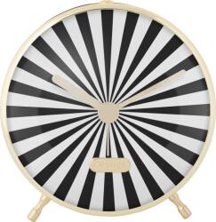 Karlsson Ceas deșteptător Candy Swirl, negru-alb (KA6008BK)