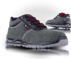 VM Footwear LAUSANNE 5635-S1P / Teljes bőr biztonsági félcipő S1P - fekete 44 (5635-S1P-44)