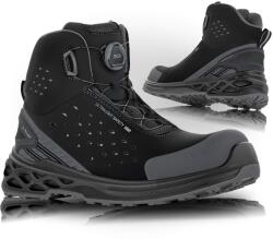 VM Footwear BERLIN 3660-S1PSBOA / Biztonsági bokacsizma S1 PS FO ESD SR, BOA rendszerrel - fekete 48 (3660-S1PSBOA-48)