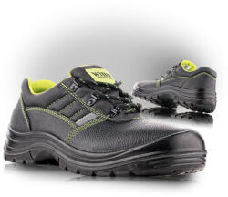 VM Footwear GÖTEBORG 3285-S3 / Biztonsági félcipő teljes bőrből, S3-as talpú - fekete, 40-es (3285-S3-40)