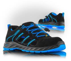 VM Footwear MONTANA 2215-S1PESD / ESD biztonsági szandál S1P - fekete/kék 37 (2215-S1PESD-37)
