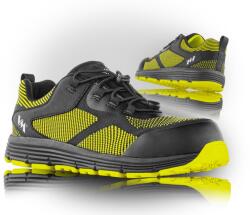 VM Footwear PANAMA 4545-S1P / Biztonsági textil alacsony talpú cipő, fém alkatrészek nélkül - fekete 46 (4545-S1P-46)